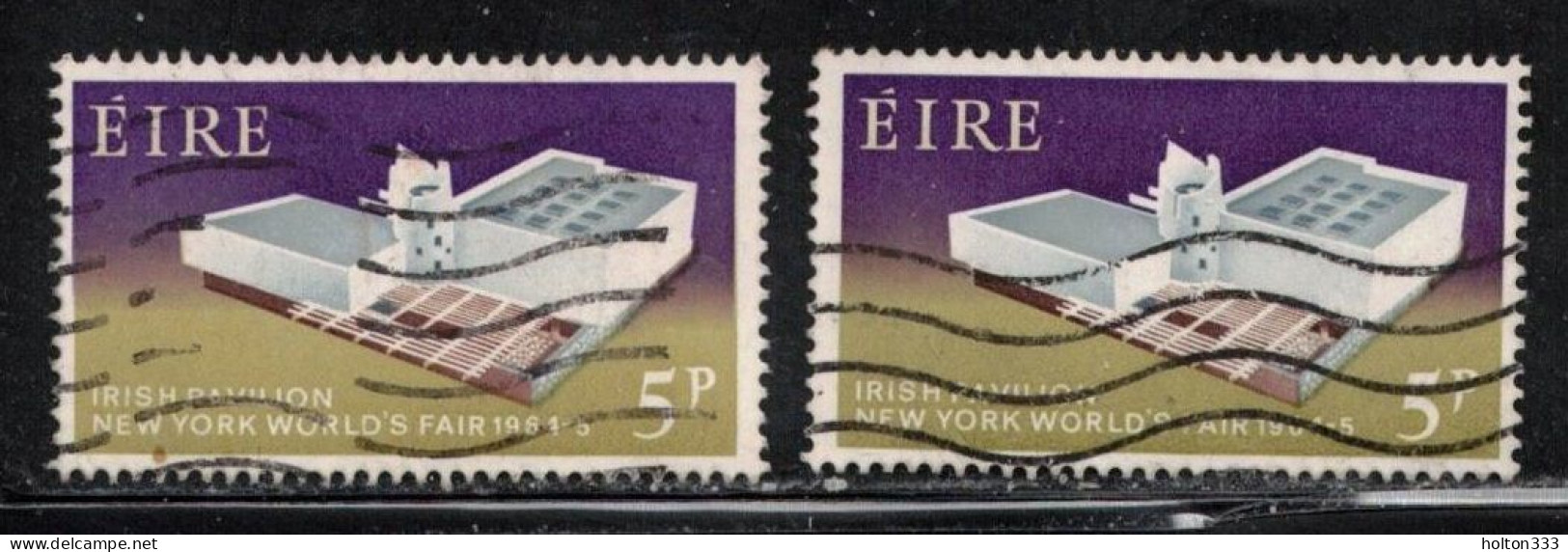 IRELAND Scott # 194 Used X 2 - Irish Pavillion New York World's Fair - Oblitérés