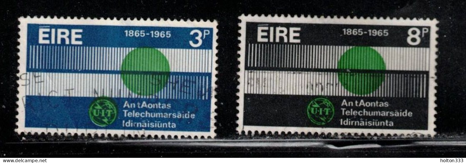 IRELAND Scott # 198-9 Used - ITU Centenary - Oblitérés