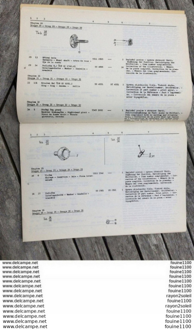 Bulletin Technique Et De Service D' Après Vente Du Tracteur ZETOR 5511  Année 1971 Je Pense - Traktoren