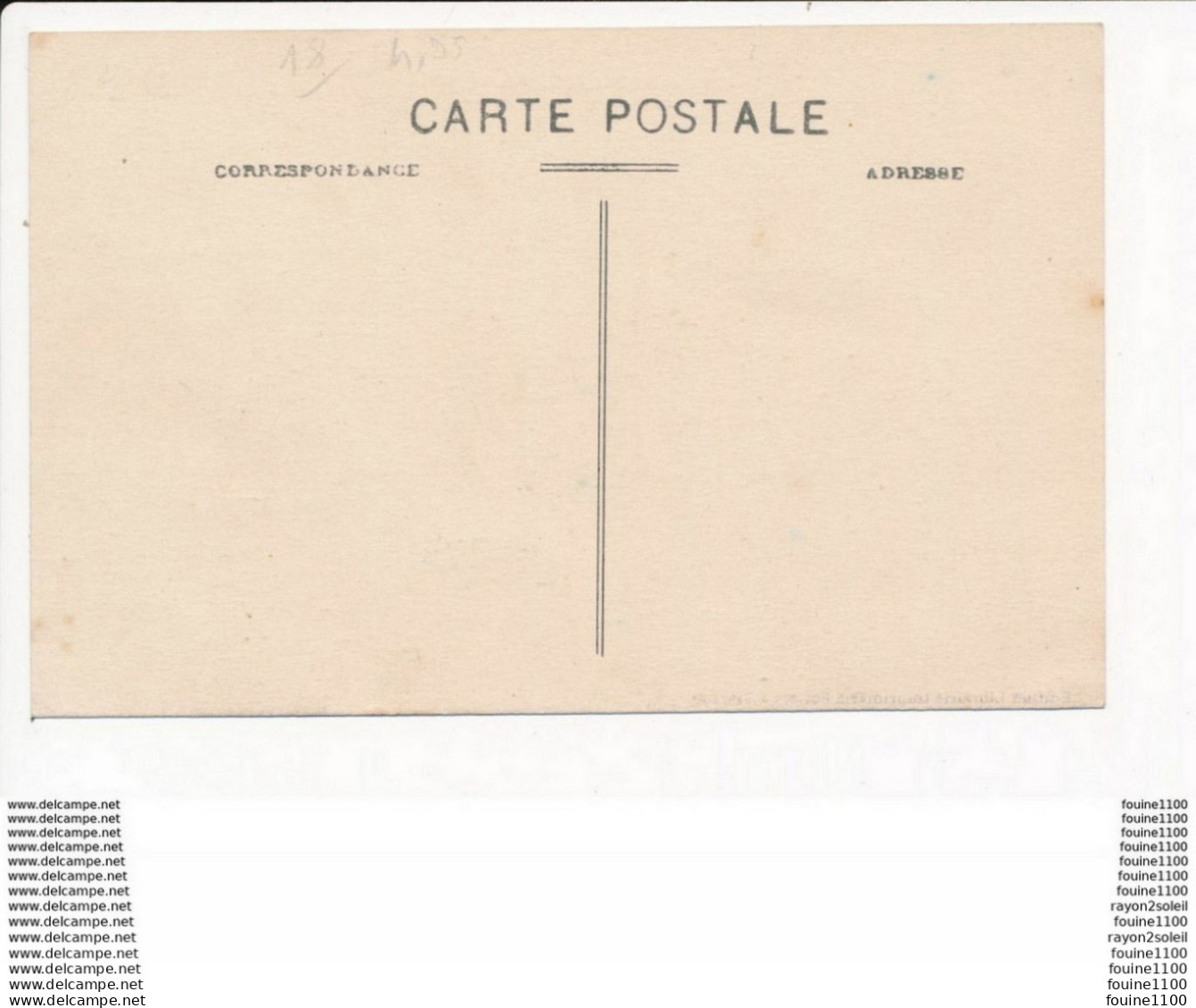 Carte Du Château De Vouzeron  Près Vierzon  ( Recto Verso ) - Vouzeron