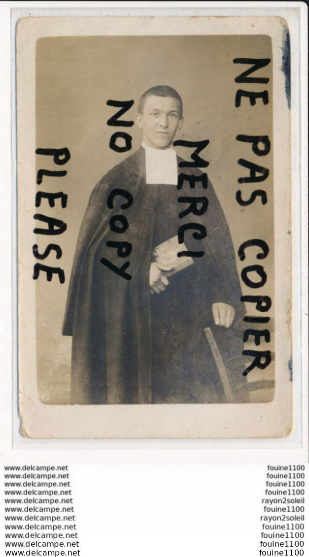 Carte Photo D' Un Avocat Ou Juge à Identifier ( Photographe DEMIERRE à CALUIRE 69 Rhône )( Recto Verso ) - Caluire Et Cuire