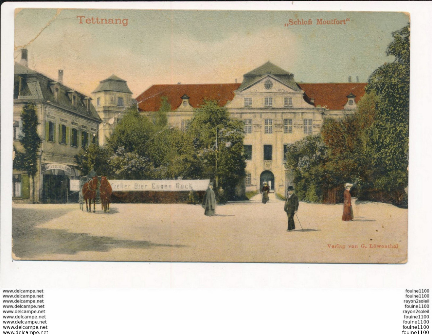 Carte De TETTNANG Schloss Montfort ( MAUVAIS ETAT ) - Tettnang