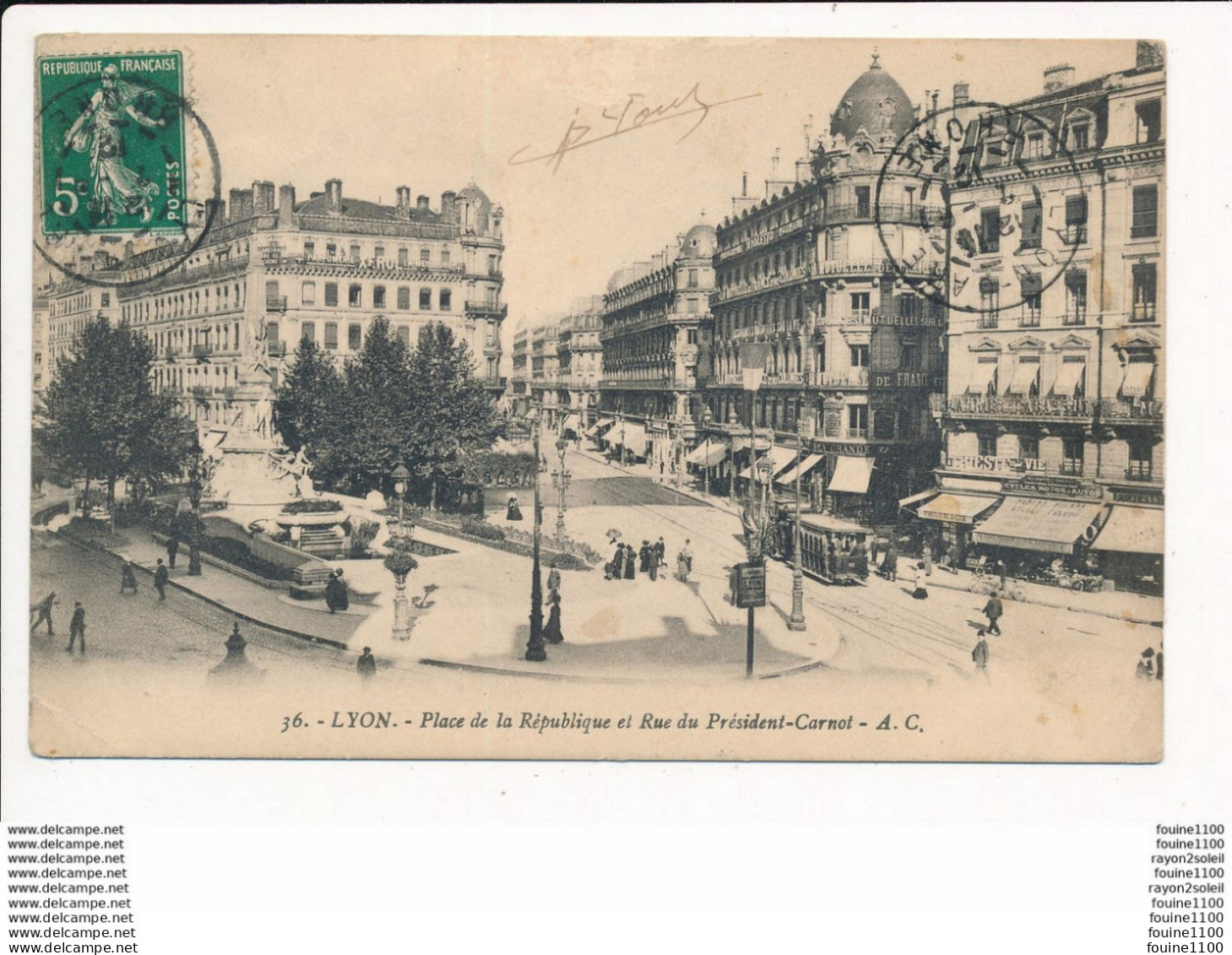 Carte De Lyon Au Dos Tampon Cachet Forge Serrurerie Philippe MINARRO 28 Grande Rue à PIERRE BENITE - Pierre Benite