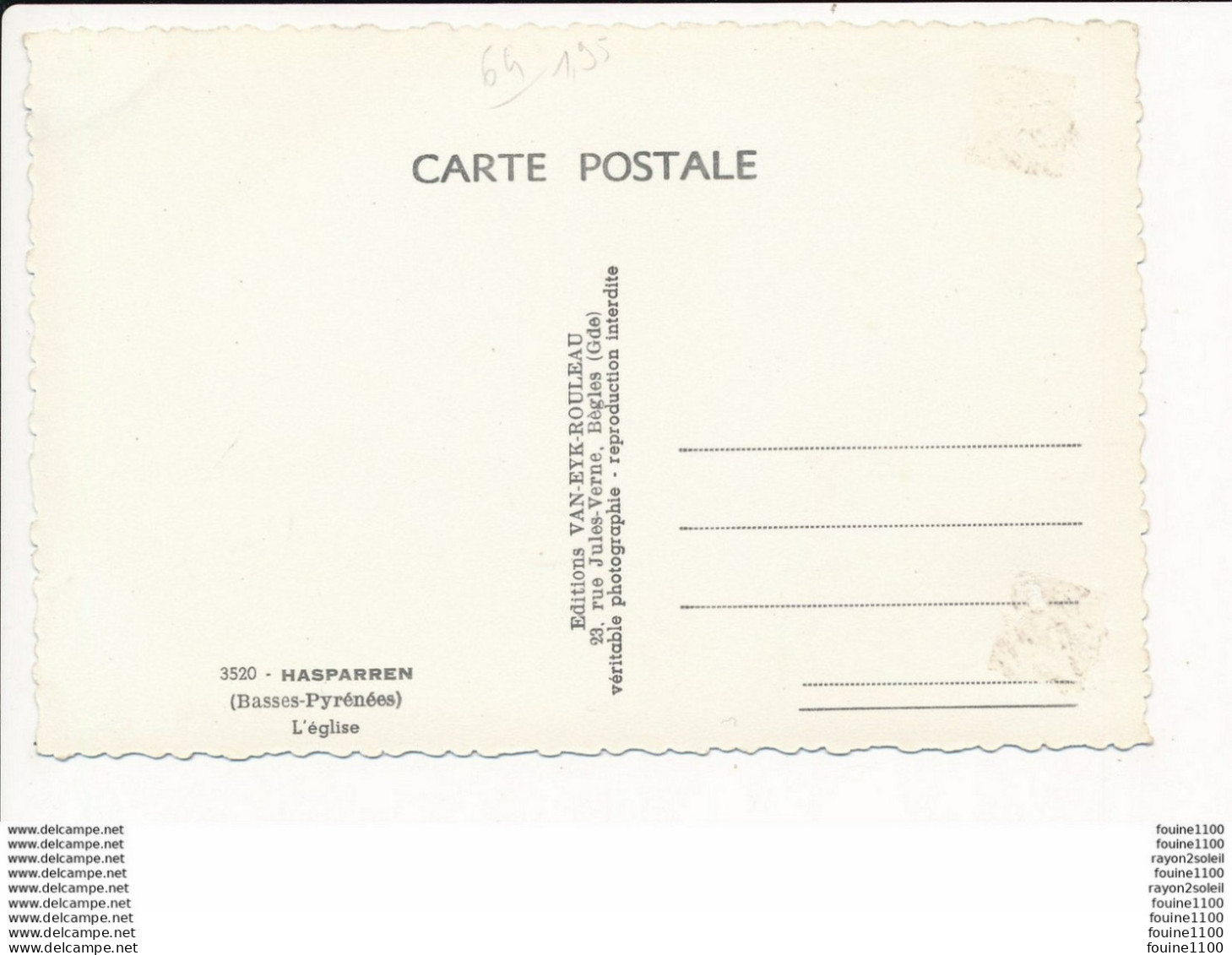 Carte D' HASPARREN  ( Format C.P.A. ) - Hasparren