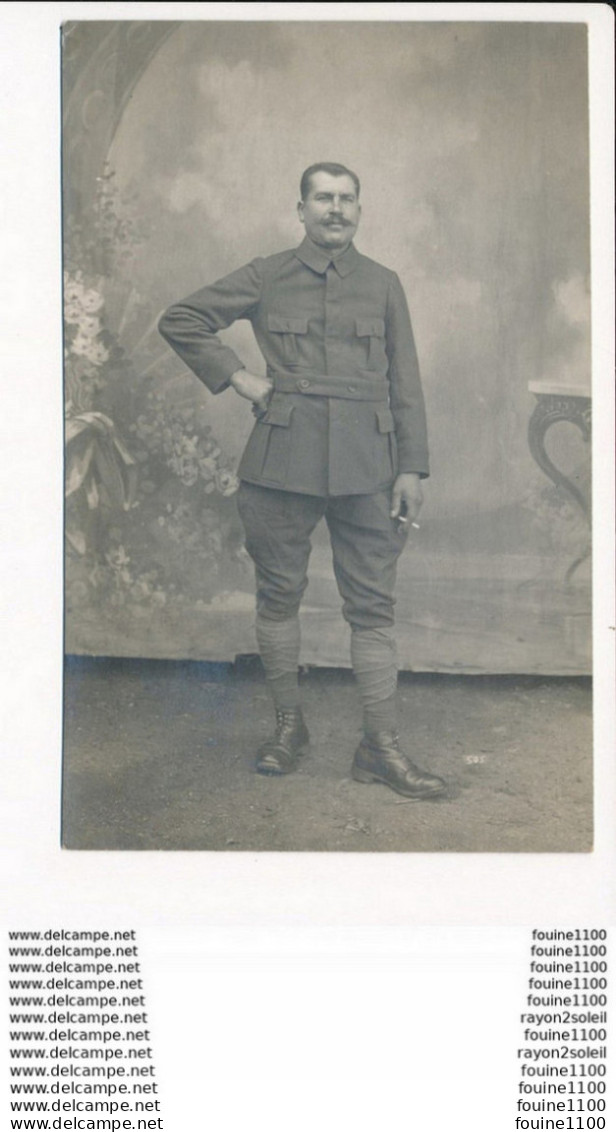 Carte Photo Militaire à Identifier Prisonnier De Guerre à  Hammelburg - Hammelburg