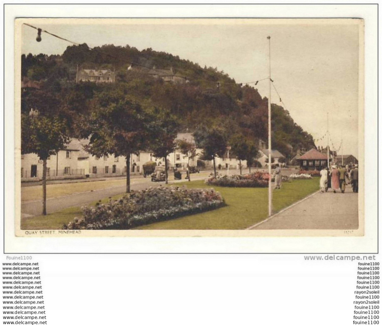 Carte De Quay Street Minehead ( Timbre Arraché Au Dos Qui à Endommagé La Carte ) - Minehead