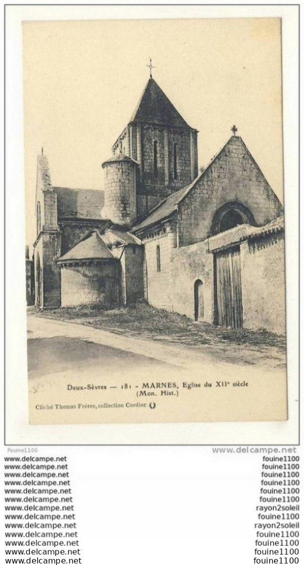 Carte De Marnes L' église ( Saint Jouin De Marnes Peut être ) - Saint Jouin De Marnes