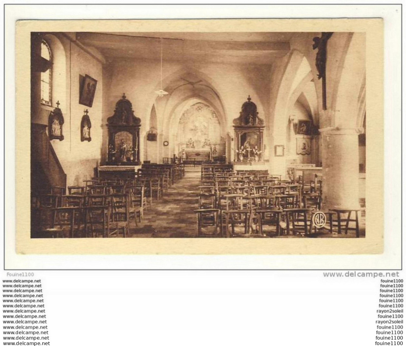 Carte De Saint Fargeau Sur Seine L' église - Saint Fargeau Ponthierry