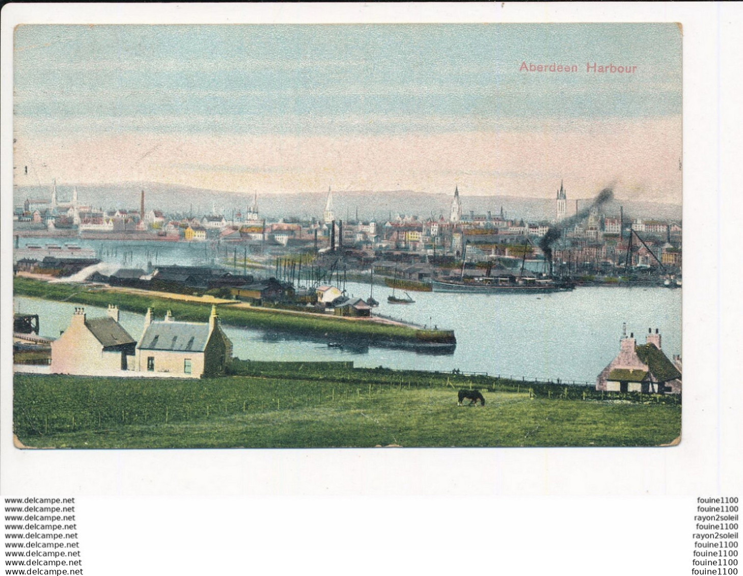 Carte ABERDEEN HARBOUR ( Recto Verso ) - Aberdeenshire