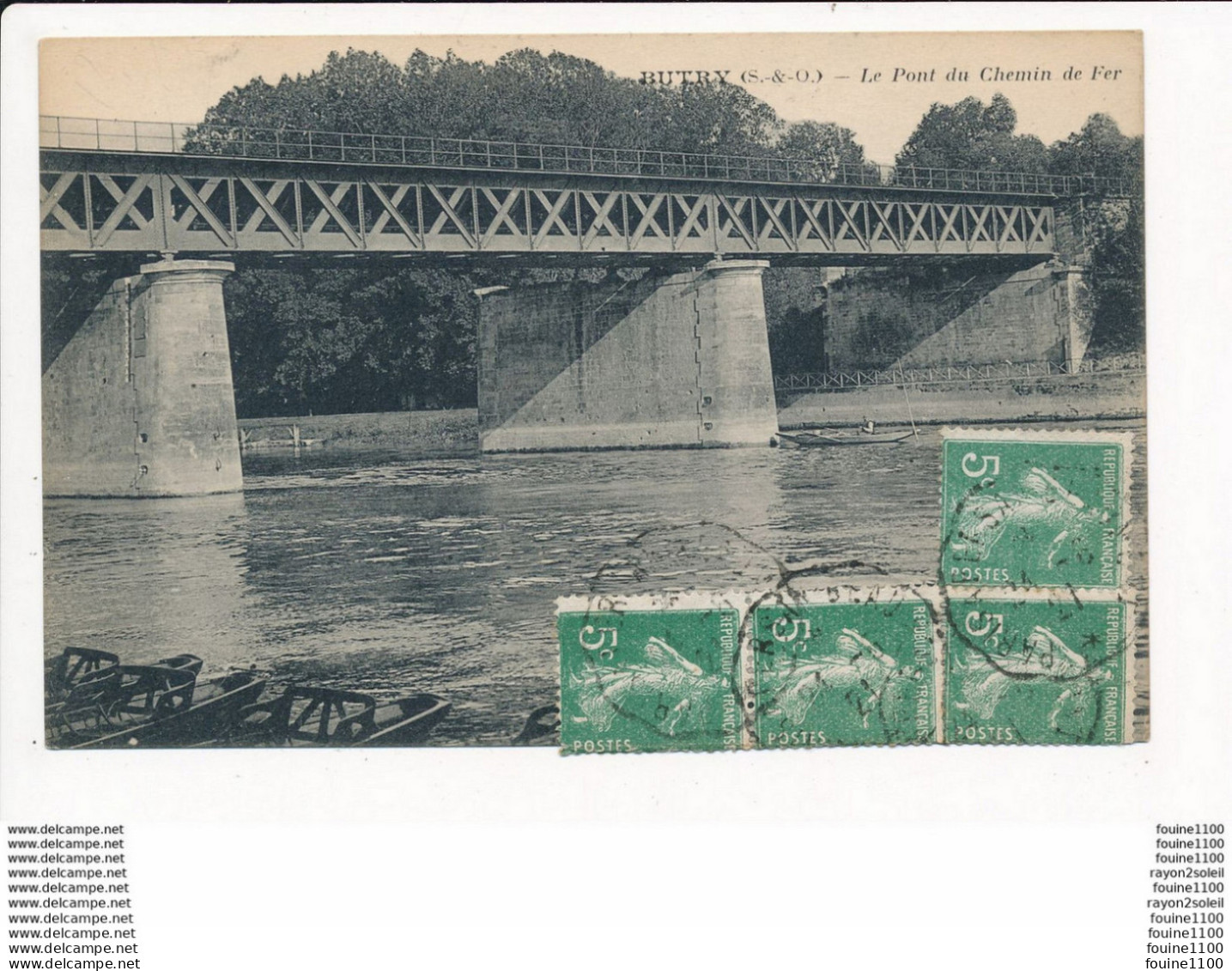 Carte De BUTRY Le Pont Du Chemin De Fer  ( Sans Train ) ( Recto Verso ) - Butry