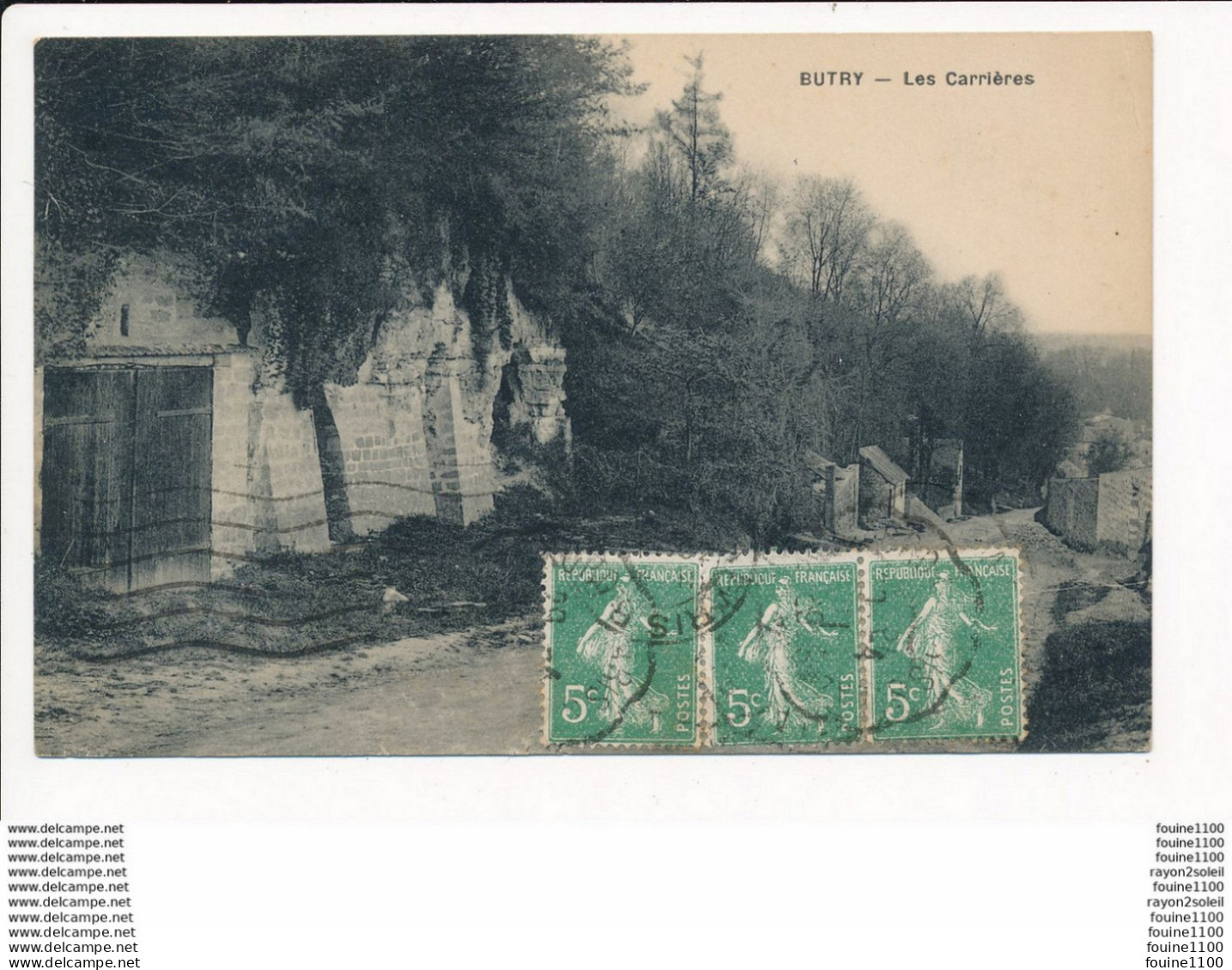 Carte De BUTRY Les Carrières ( Recto Verso ) - Butry