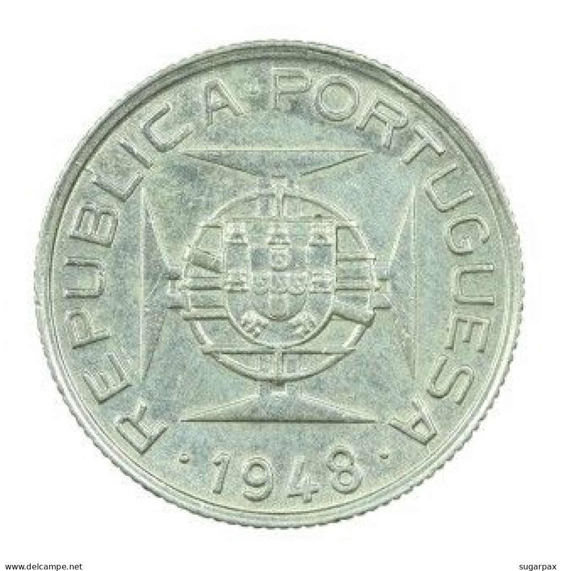 TIMOR - 50 Avos - 1948 - KM 7 - A.G. 03.02 - SILVER - PORTUGUESE COLONY - Timor