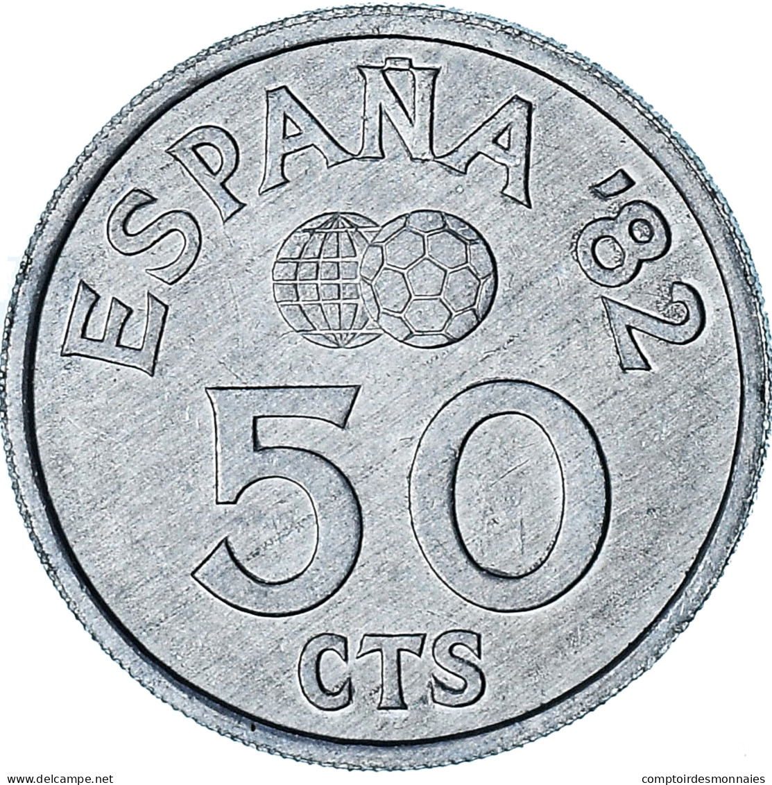 Espagne, Juan Carlos I, 50 Centimos, 1980 (80), Madrid, SPL+, Aluminium, KM:815 - 50 Centesimi