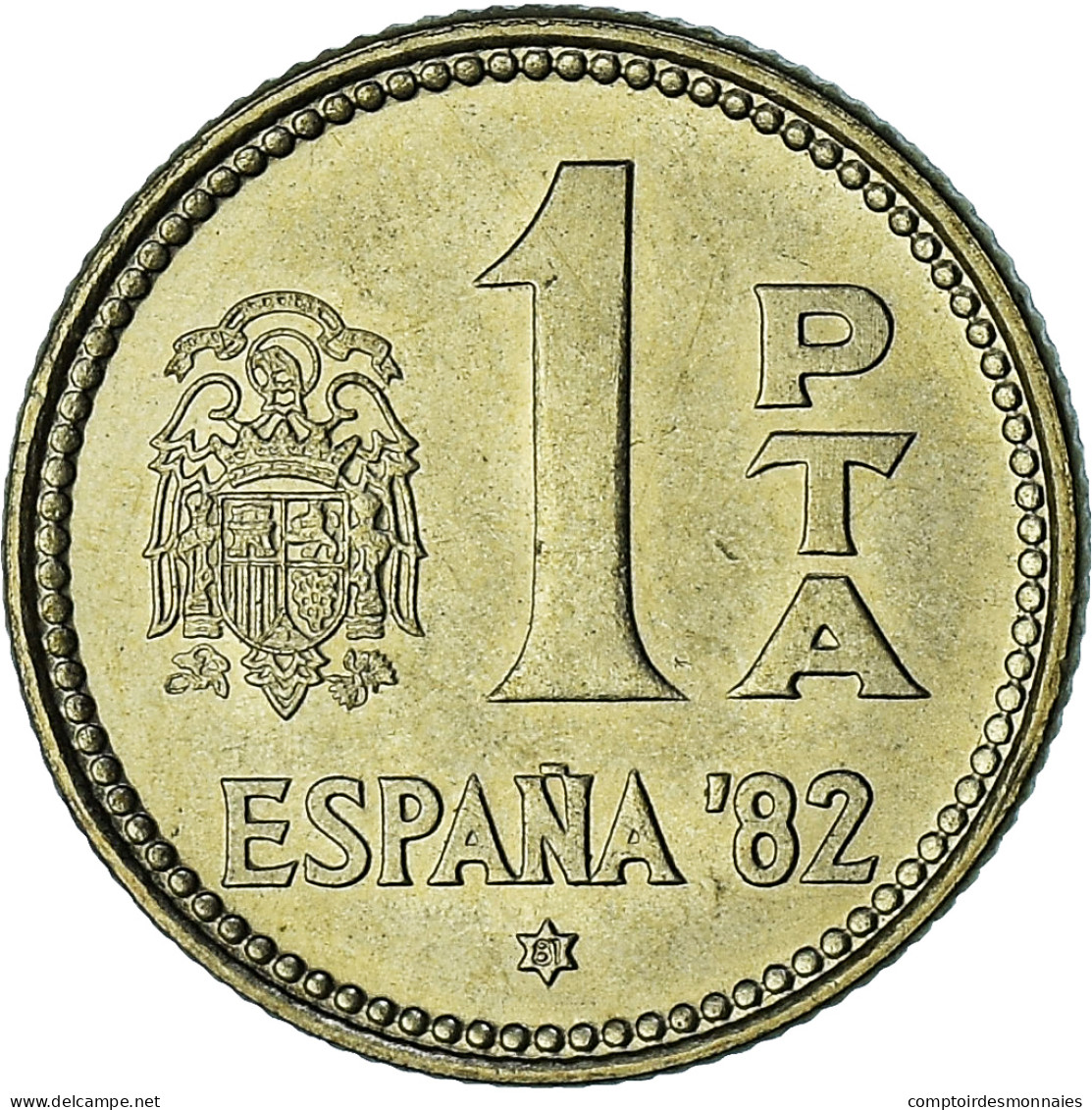 Espagne, Juan Carlos I, Peseta, 1980 (81), Madrid, SPL+, Bronze-Aluminium - 50 Centiem
