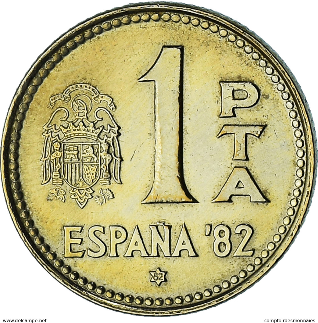 Espagne, Juan Carlos I, Peseta, 1980 (82), Madrid, SPL+, Bronze-Aluminium - 50 Centimos