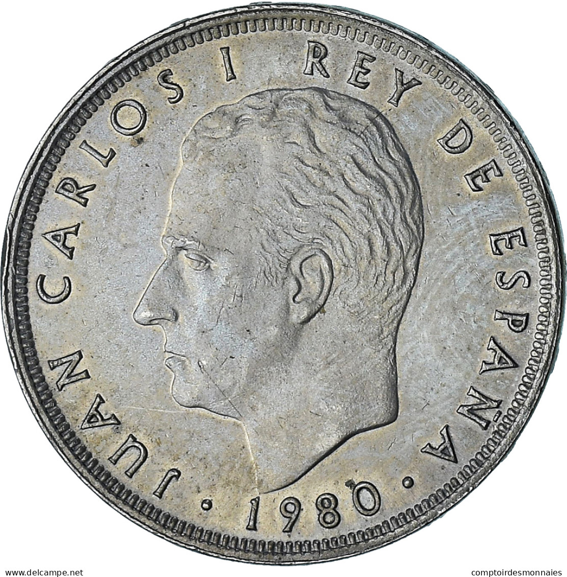 Espagne, Juan Carlos I, 25 Pesetas, 1980 (80), Madrid, SPL+, Du Cupronickel - 50 Centesimi