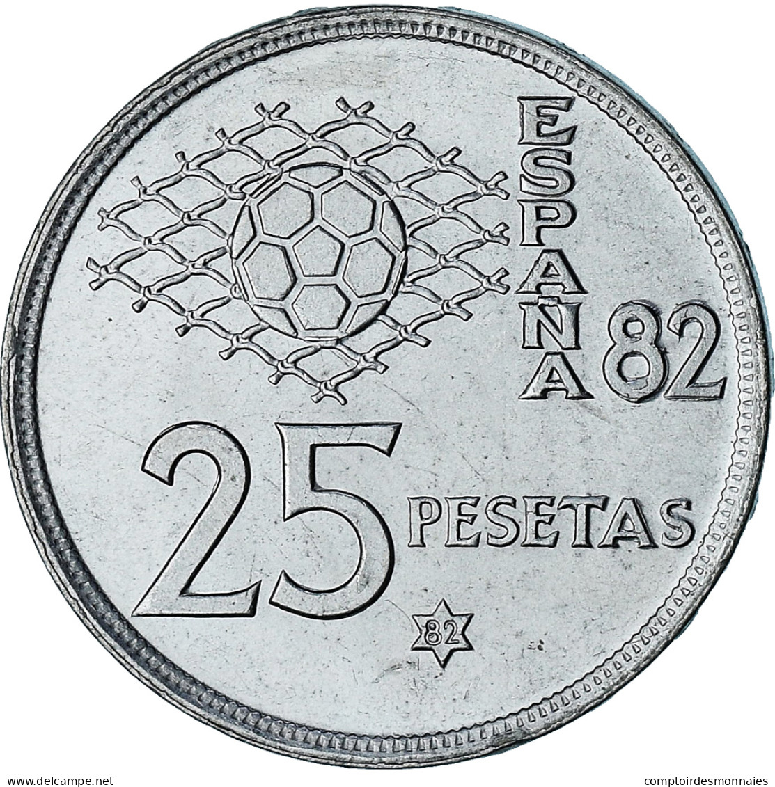 Espagne, Juan Carlos I, 25 Pesetas, 1980 (82), Madrid, SPL+, Du Cupronickel - 50 Centimos