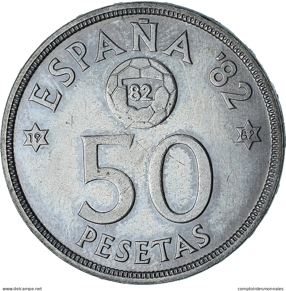 Espagne, Juan Carlos I, 50 Pesetas, 1980 (82), Madrid, SPL+, Du Cupronickel - 50 Centiem