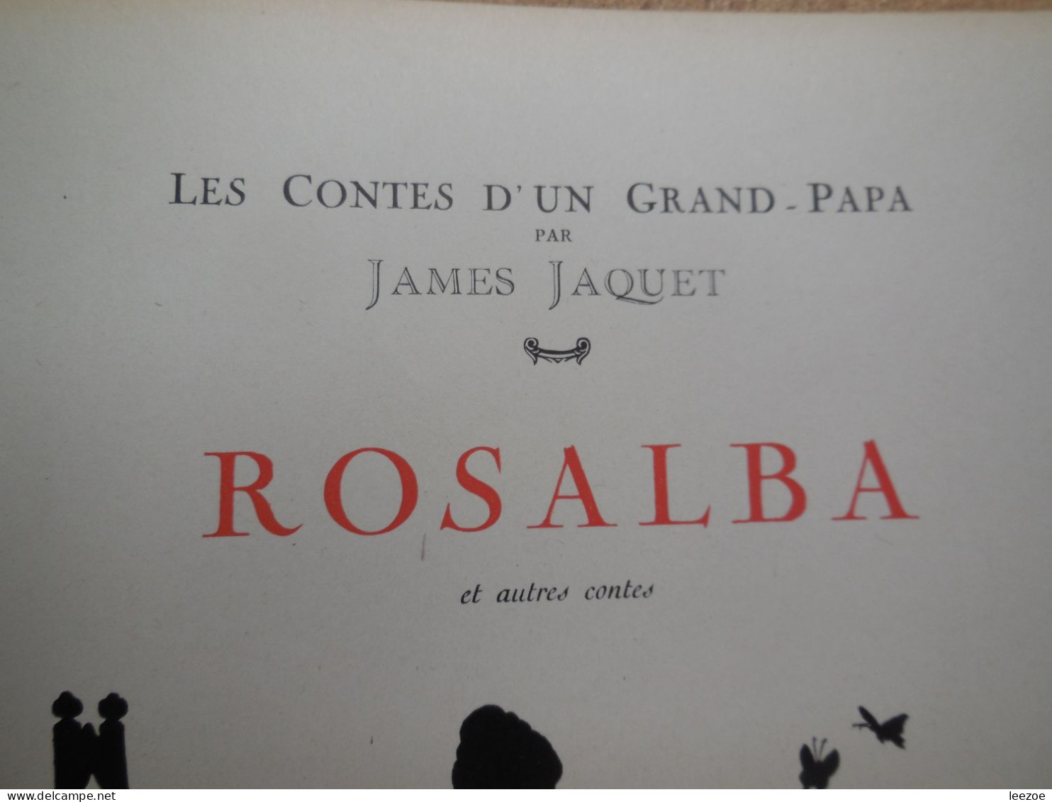 LIVRE ROSALBA ET AUTRES CONTES JAMES JAQUET..DESSINS HEROUARD..1922...ANNEE RARE.....2C