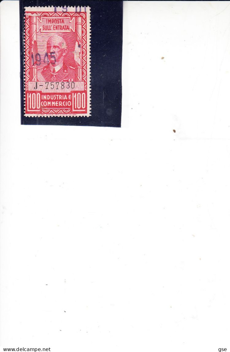 ITALIA 1940-46 -Unificato  30 -  Imposta Sull'entrata - Revenue Stamps