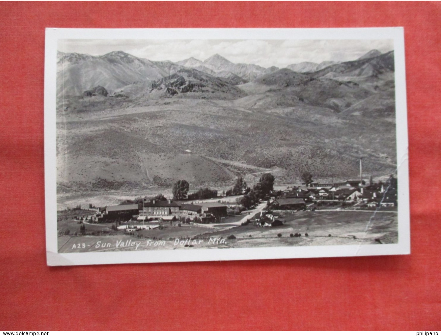 Sun Valley Idaho From Dollar Mountain Real Photo Postcard Kodak       Ref 6269 - Autres & Non Classés