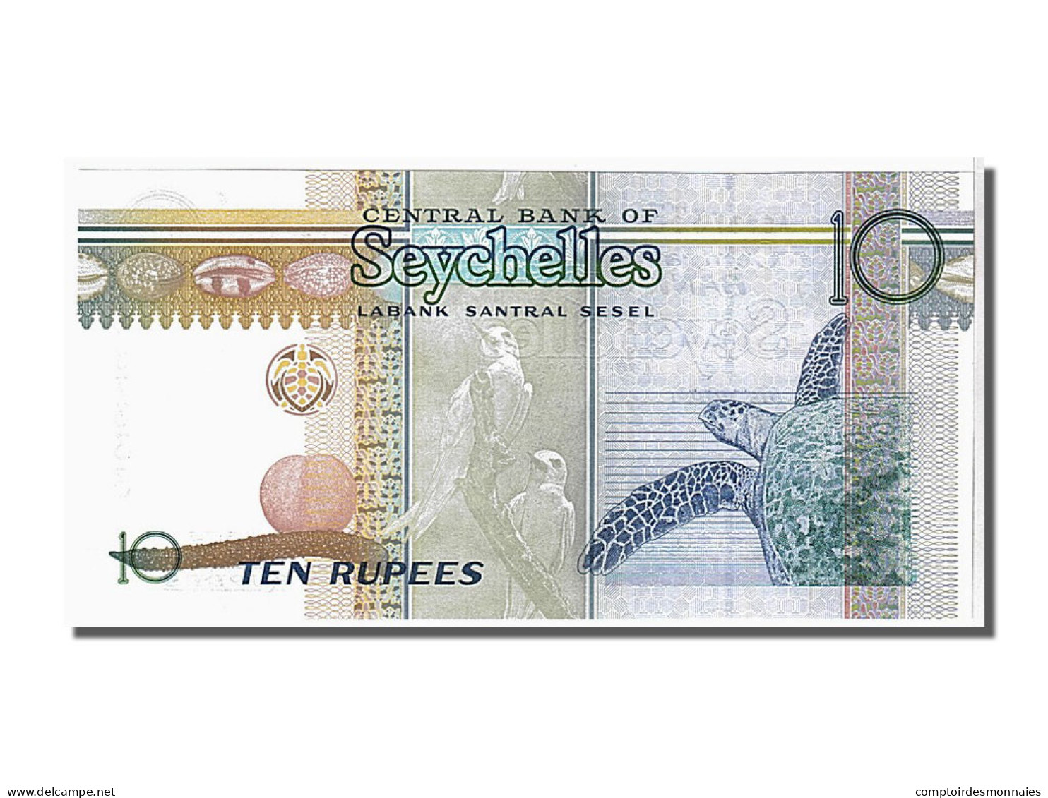 Billet, Seychelles, 10 Rupees, 1998, NEUF - Seychelles