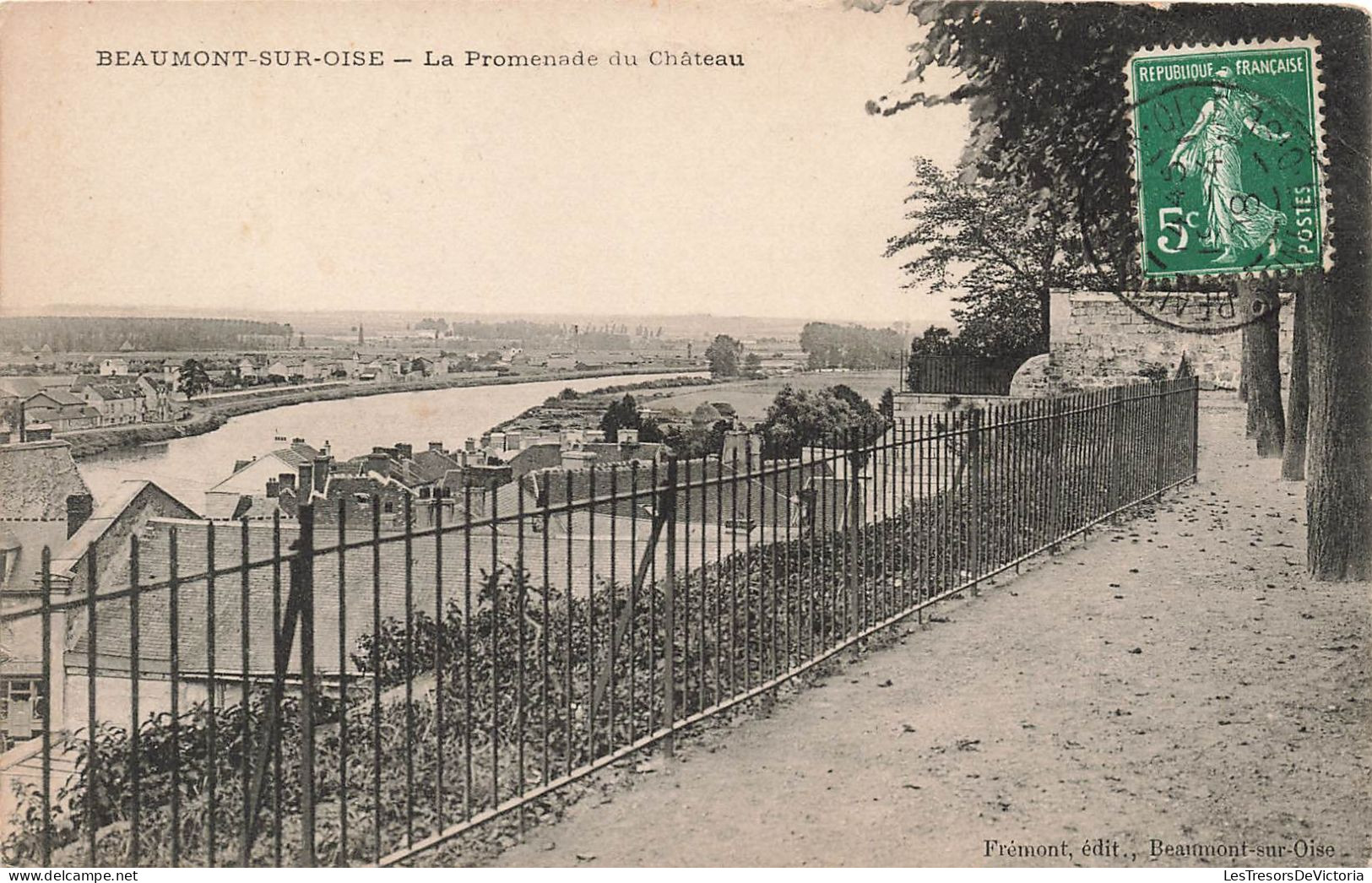 FRANCE - Beaumont Sur Oise - La Promenade Du Château - Carte Postale Ancienne - Beaumont Sur Oise