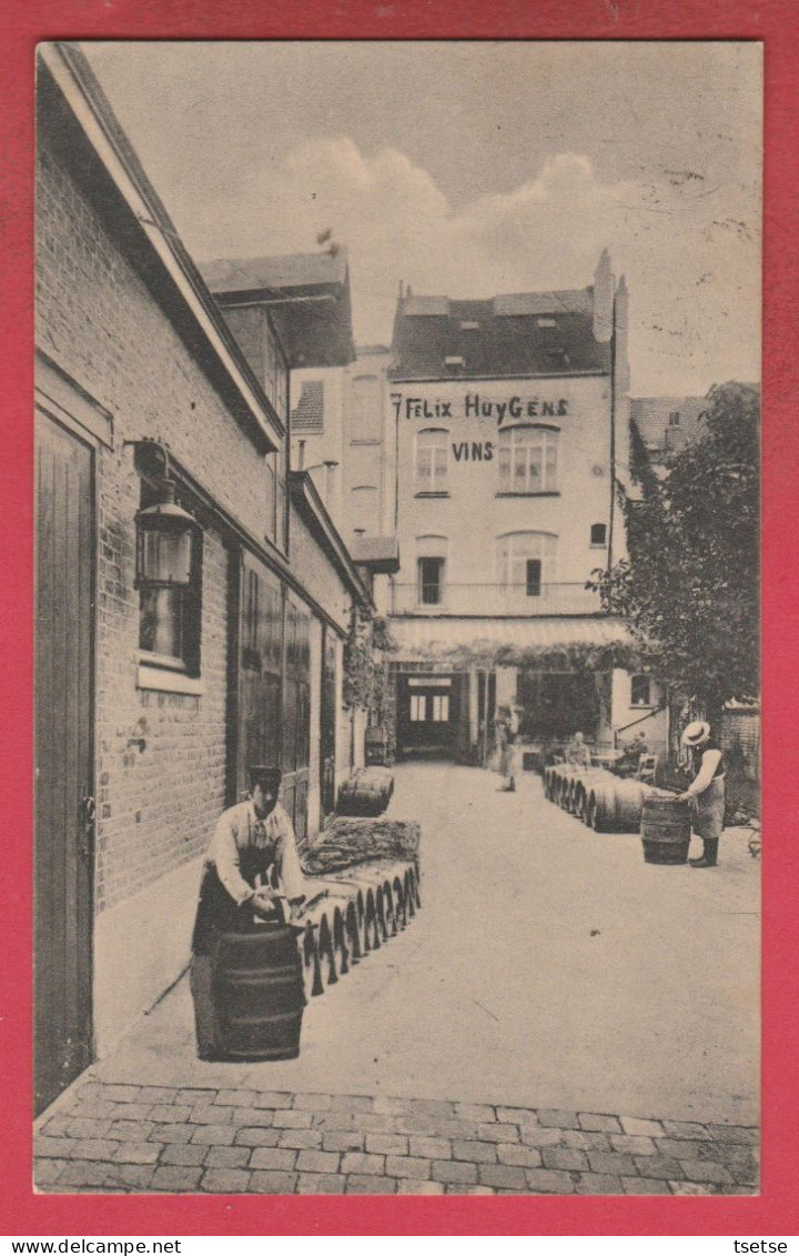 Ixelles - Félix Huygens / Importateur En Vin De Bordeaux -Arrière Du Bâtiment ...tonneaux  - 1922 ( Voir Verso ) - Ixelles - Elsene