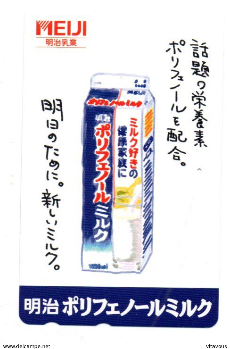 Lait Télécarte Japon Phonecard (F 319) - Levensmiddelen