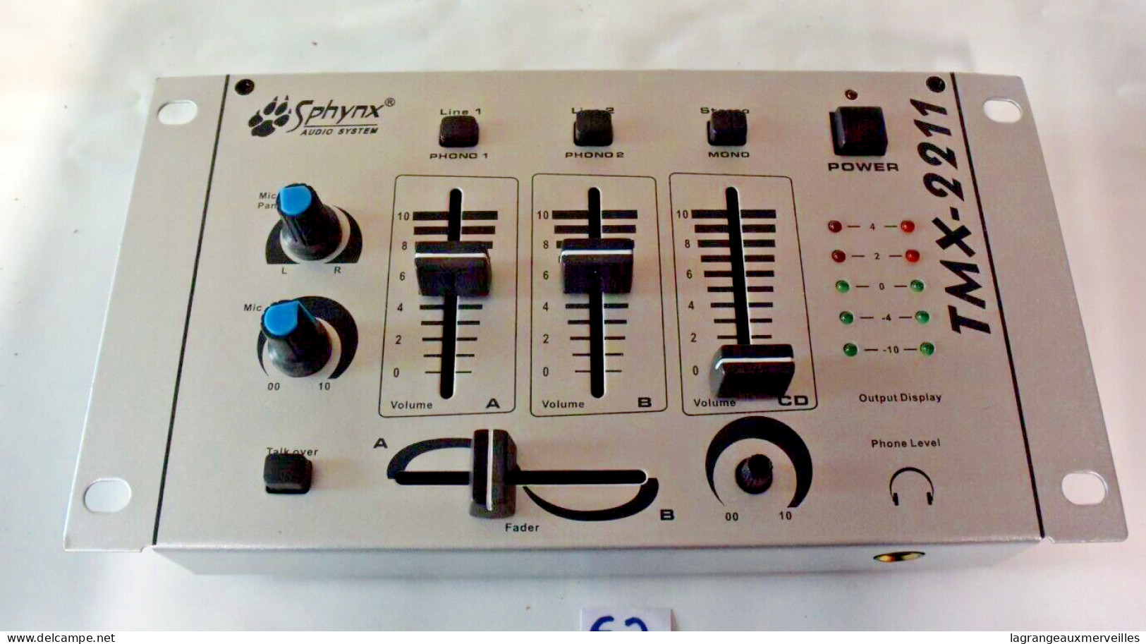 E2 Ancien Stereo TMX - 2210 Sphynx - Audio System - DJ Mixer - Muziekinstrumenten