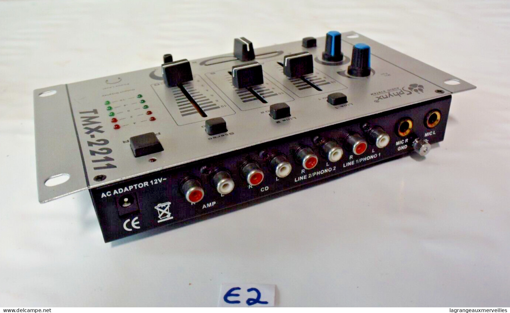 E2 Ancien Stereo TMX - 2210 Sphynx - Audio System - DJ Mixer - Instrumentos De Música