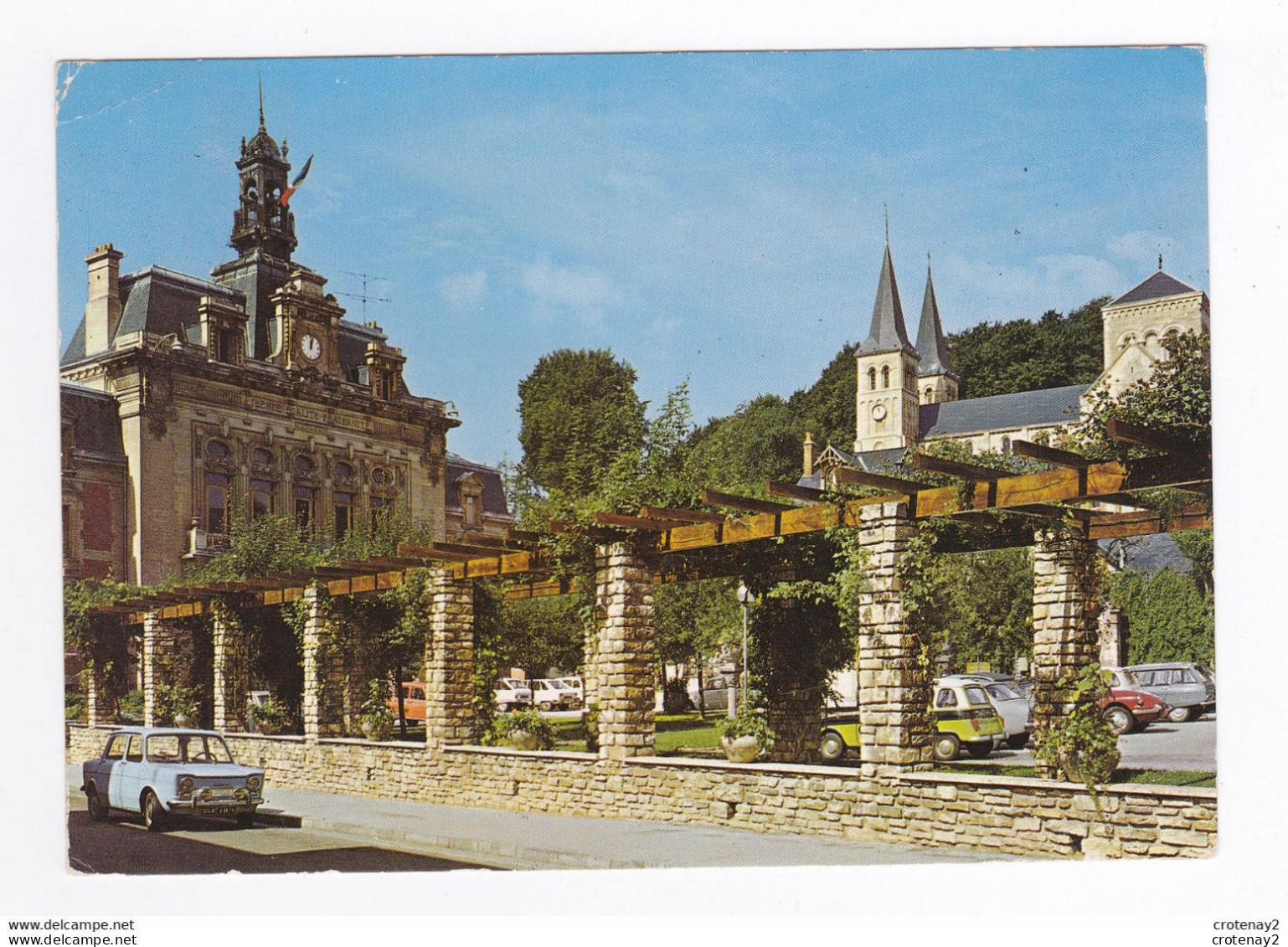 76 BARENTIN Eglise Hôtel De Ville La Pergola Simca 1000 Citroën DS 2CV Ami 6 Ami 8 Renault 4L - Barentin