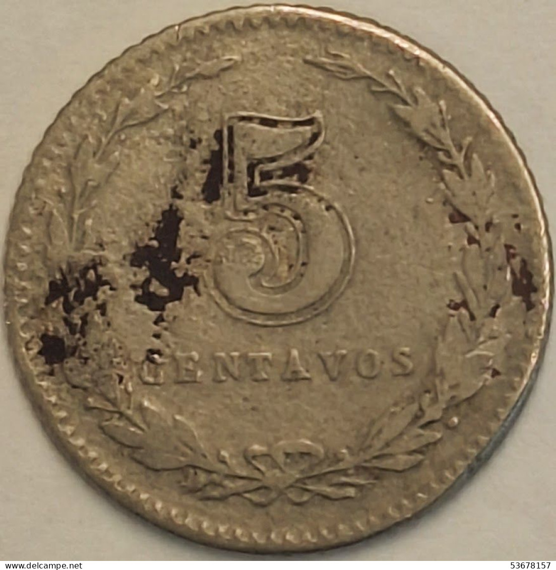 Argentina - 5 Centavos 1905, KM# 34 (#2735) - Argentine