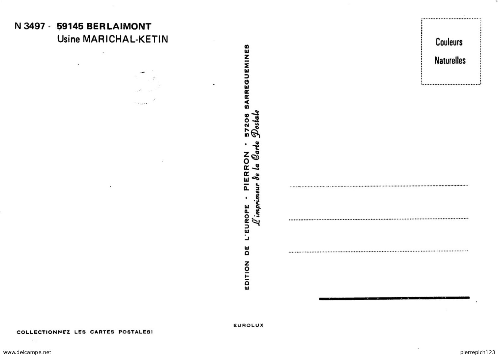 59 - Berlaimont - Usine Marichal Ketin - Berlaimont