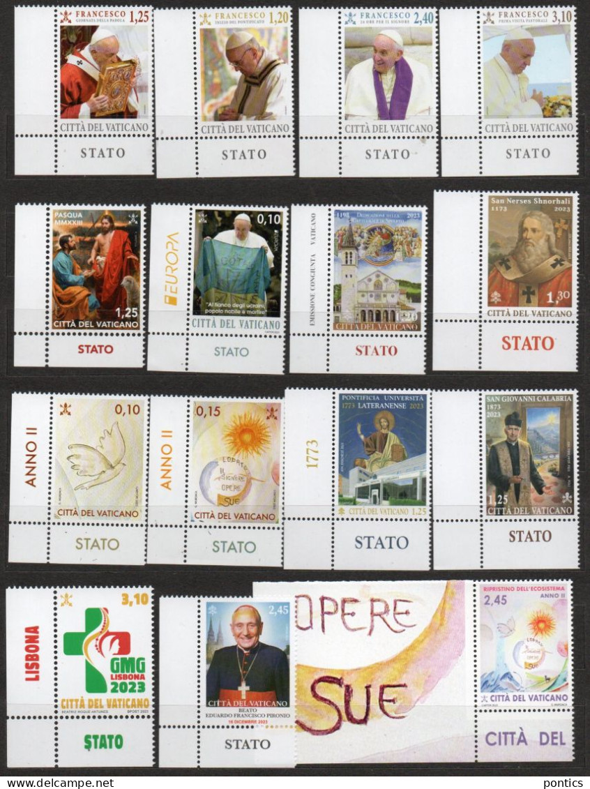 2023 - VATICANO - AHA - ANNATA - 24 VALORI - INVIO GRATUITO ** - Unused Stamps