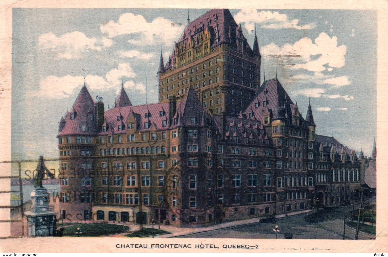 20636  Château   FRONTENAC  HOTEL     QUEBEC   CANADA    ( 2 Scans) - Québec - Château Frontenac