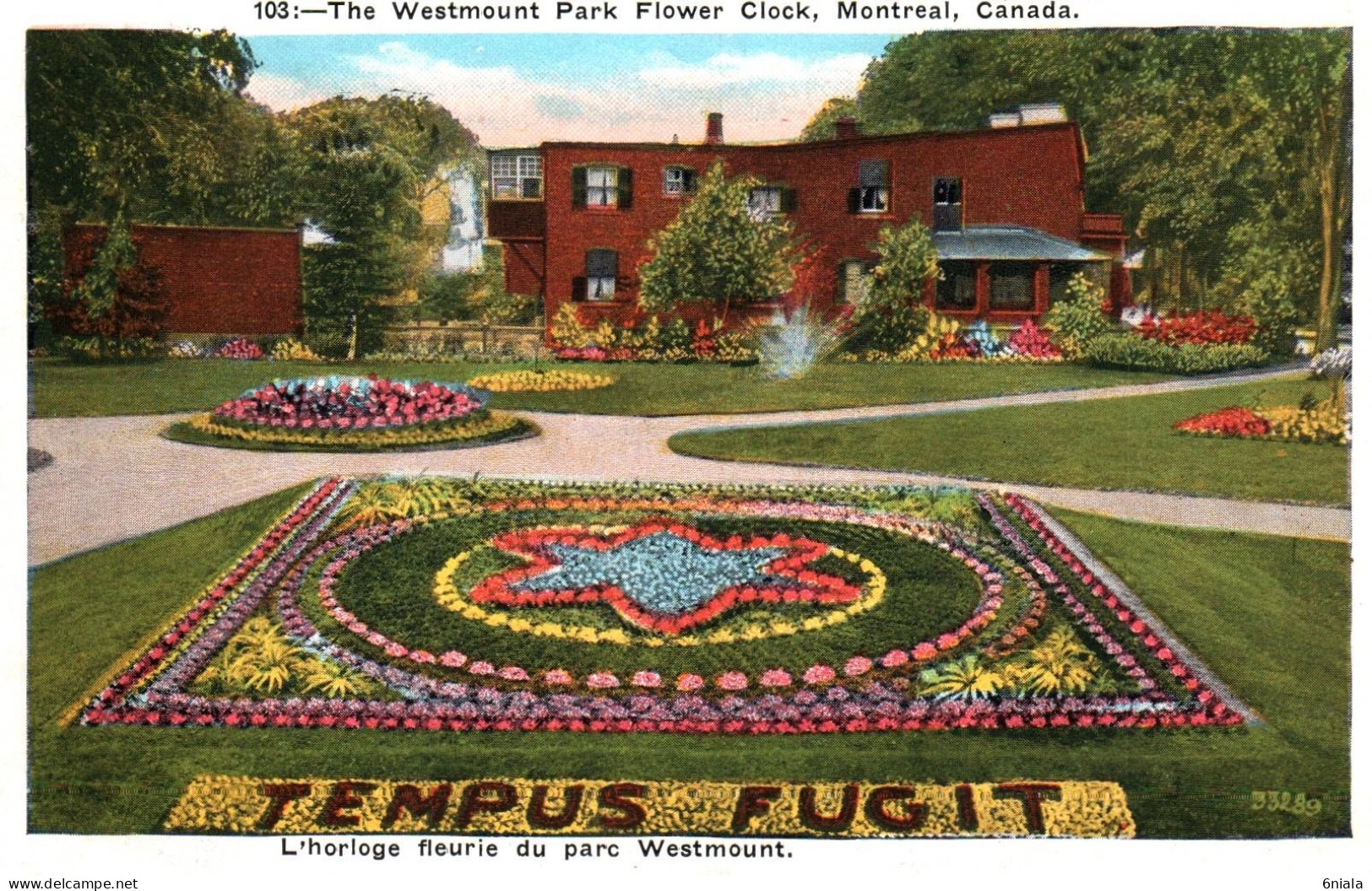 20634 MONTREAL The Wesmount Park Flower Clock " TEMPUS FUGIT "    QUEBEC   CANADA    ( 2 Scans) - Montreal