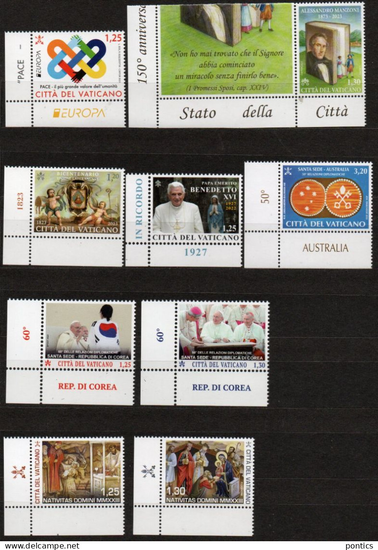 2023 - VATICANO - AHC - ANNATA - 24 VALORI - 6BF - 1 LIBRETTO - INVIO GRATUITO ** - Unused Stamps