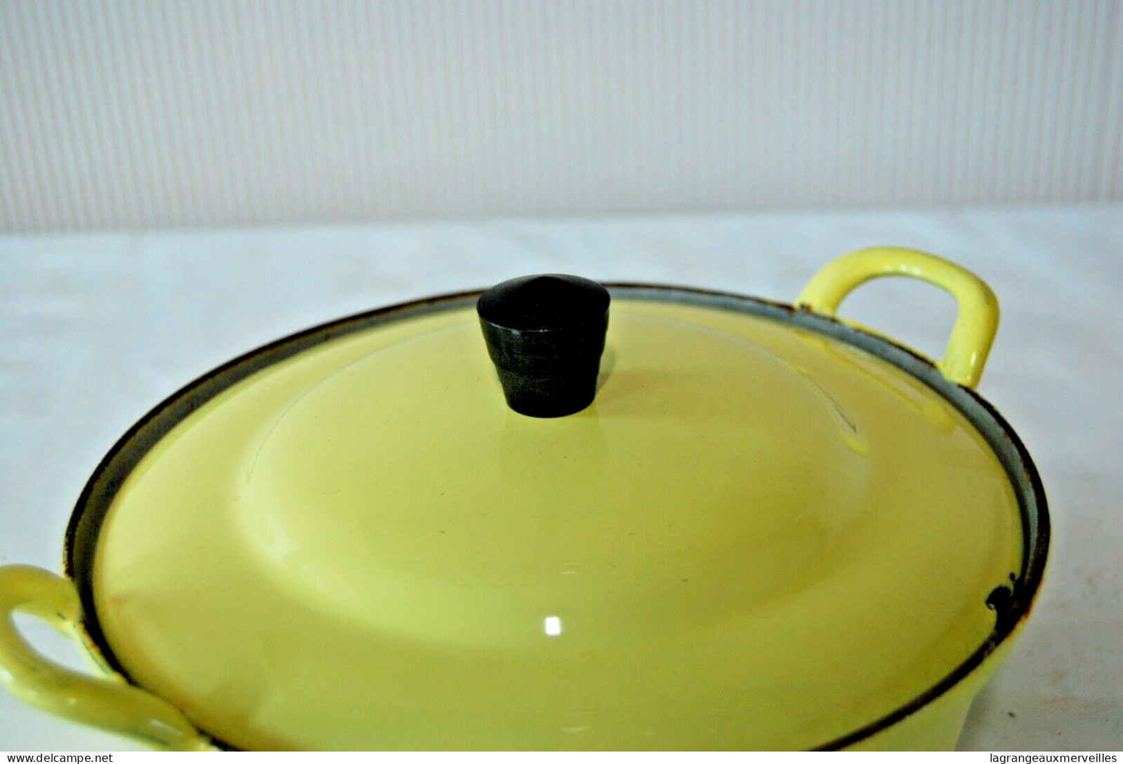 E2 Ancienne Cocotte Minute - Casserole - Vintage Jaune - Plats