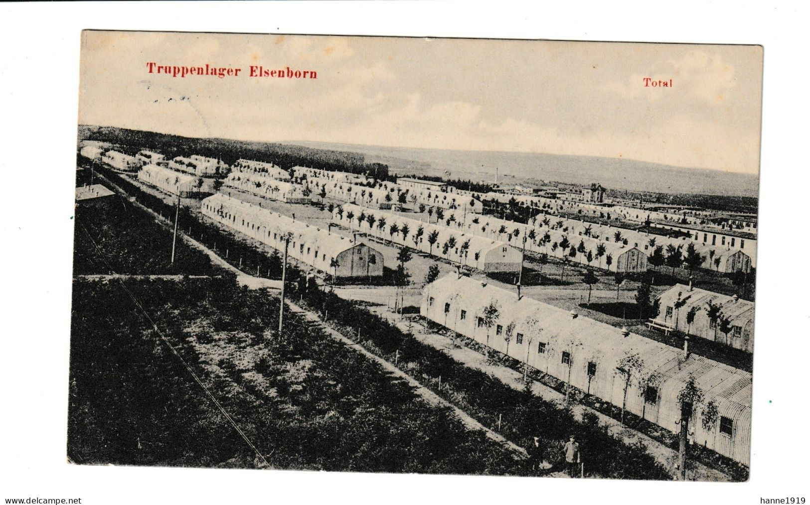 Elsenborn Camp Truppenlager Armée Belge Timbre Deutsches Reich Htje - Elsenborn (camp)