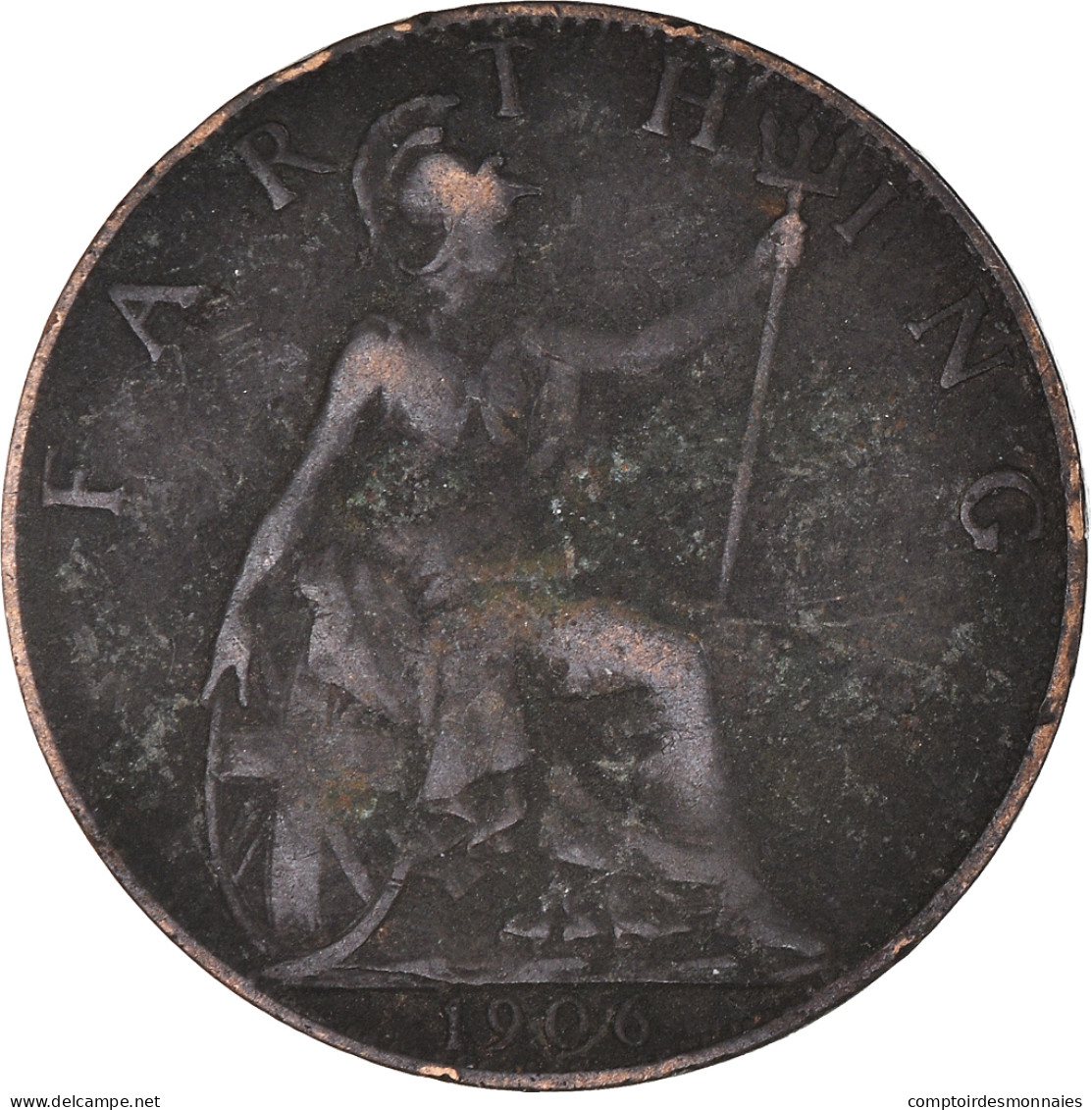 Monnaie, Grande-Bretagne, Farthing, 1906 - B. 1 Farthing