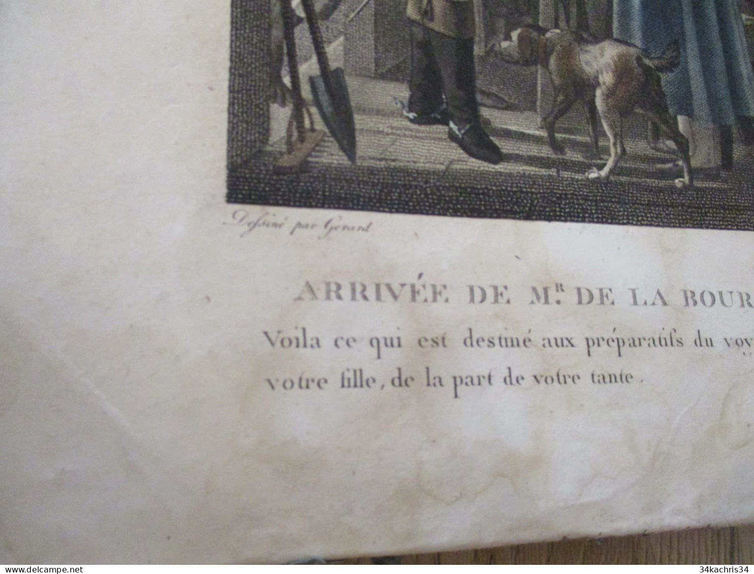 M45 24.5 X 30 La Bourdonnais Cie Des Indes Par Gérard Gravé Par Mecou Couleur Arrivée Esclaves En L'état - Lots & Serien