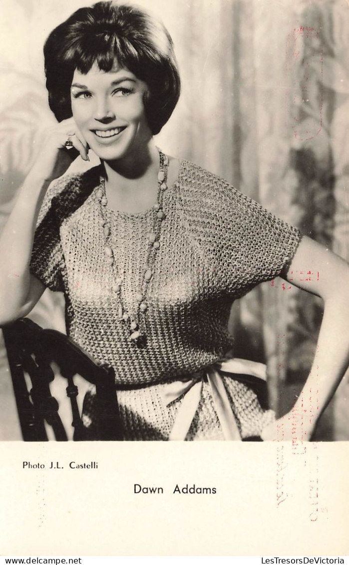 CELEBRITE -  Dawn Addams - Actrice Britannique - Carte Postale Ancienne - Femmes Célèbres