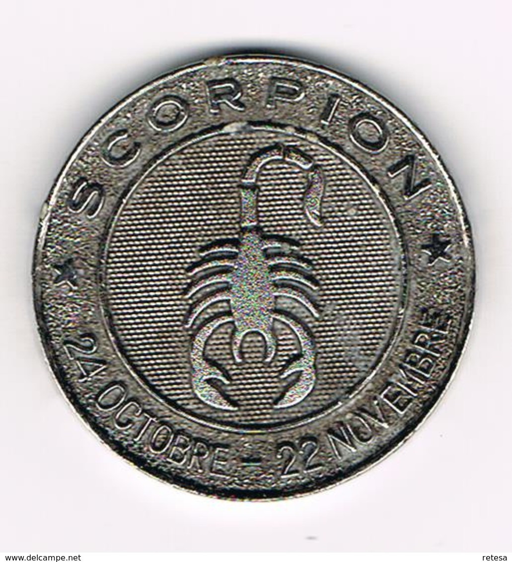 &-   PENNING  SCORPION 24 OCTOBRE - 22 NOVEMBRE - YOLANDE VAN HERLE 17.HI - Elongated Coins