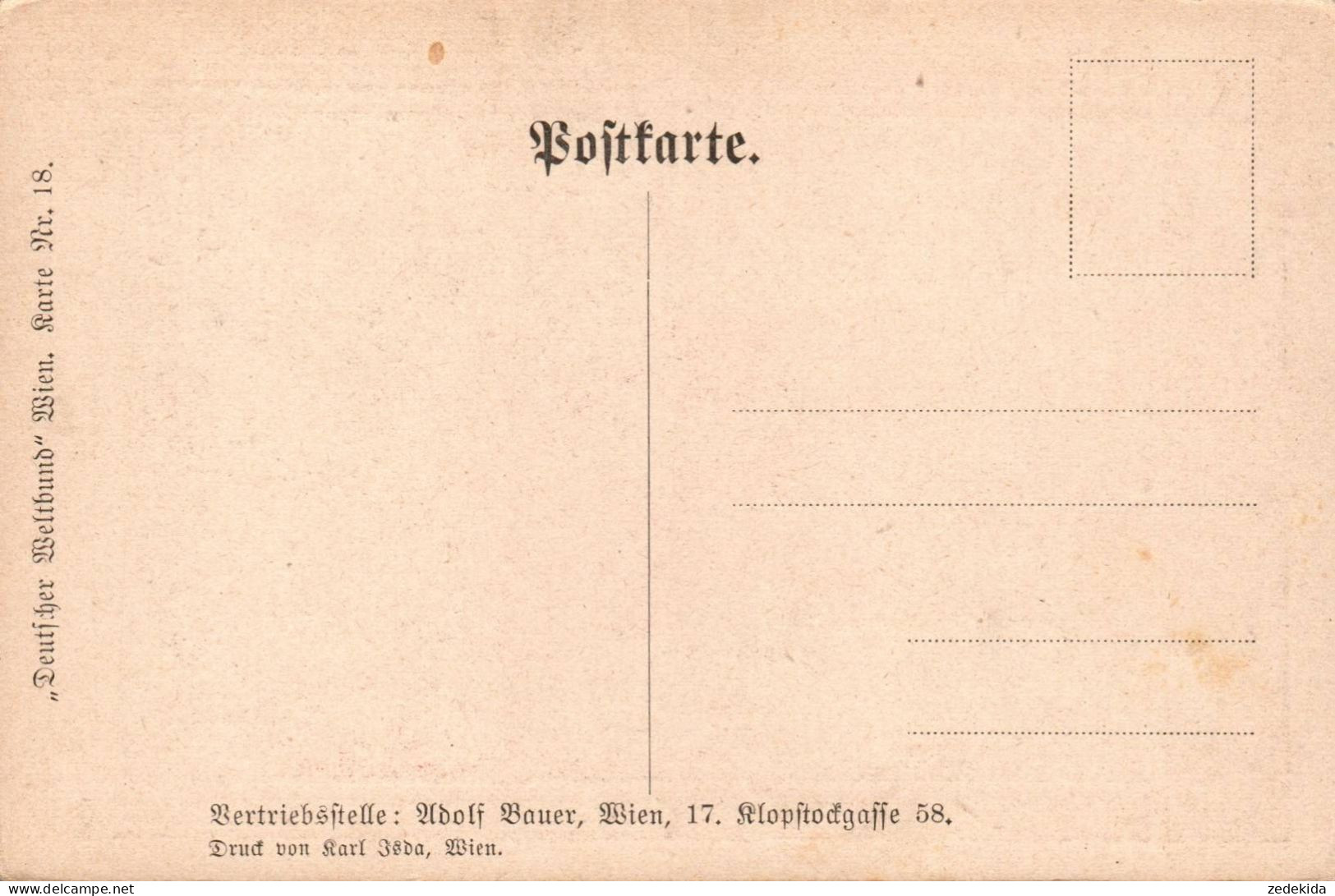 G8405 - W. Braun -  Bierlein Rinn Bierlein Rinn - Adolf Bauer - Deutscher Weltbund  Wien - Braun, W.