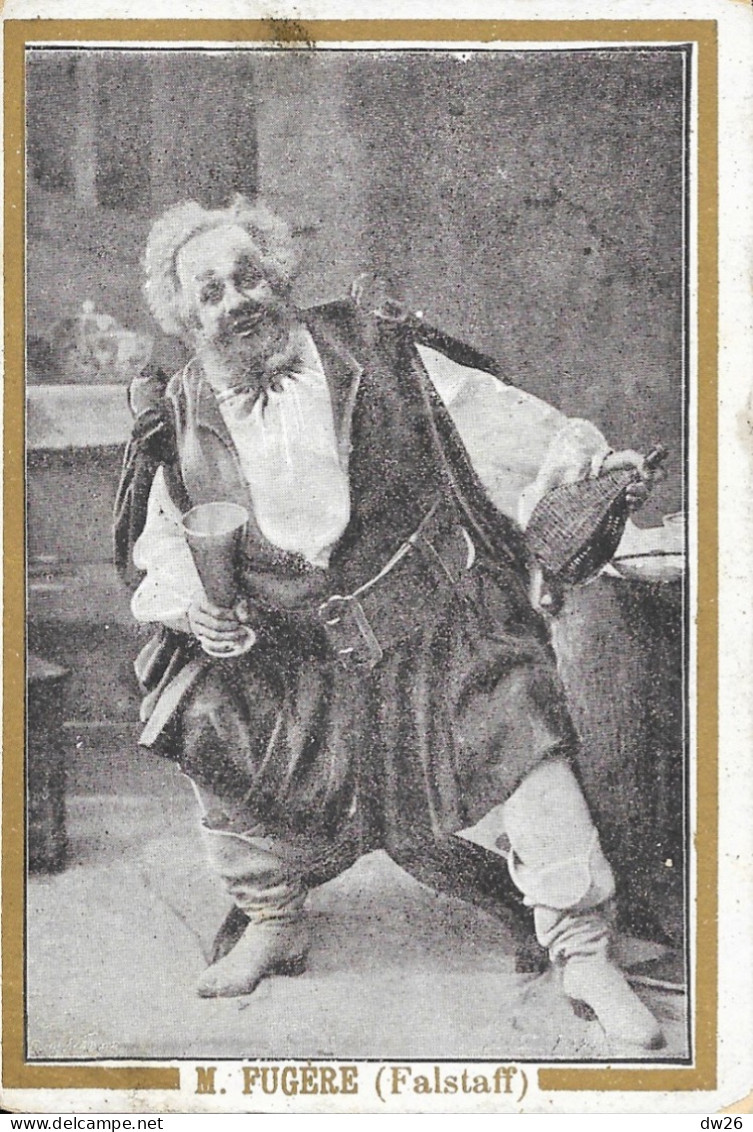 Publicité Grands Magasins De Nouveauté Aux Deux Passages, Lyon - Chromo M. Fugère (Falstaff) - Reclame