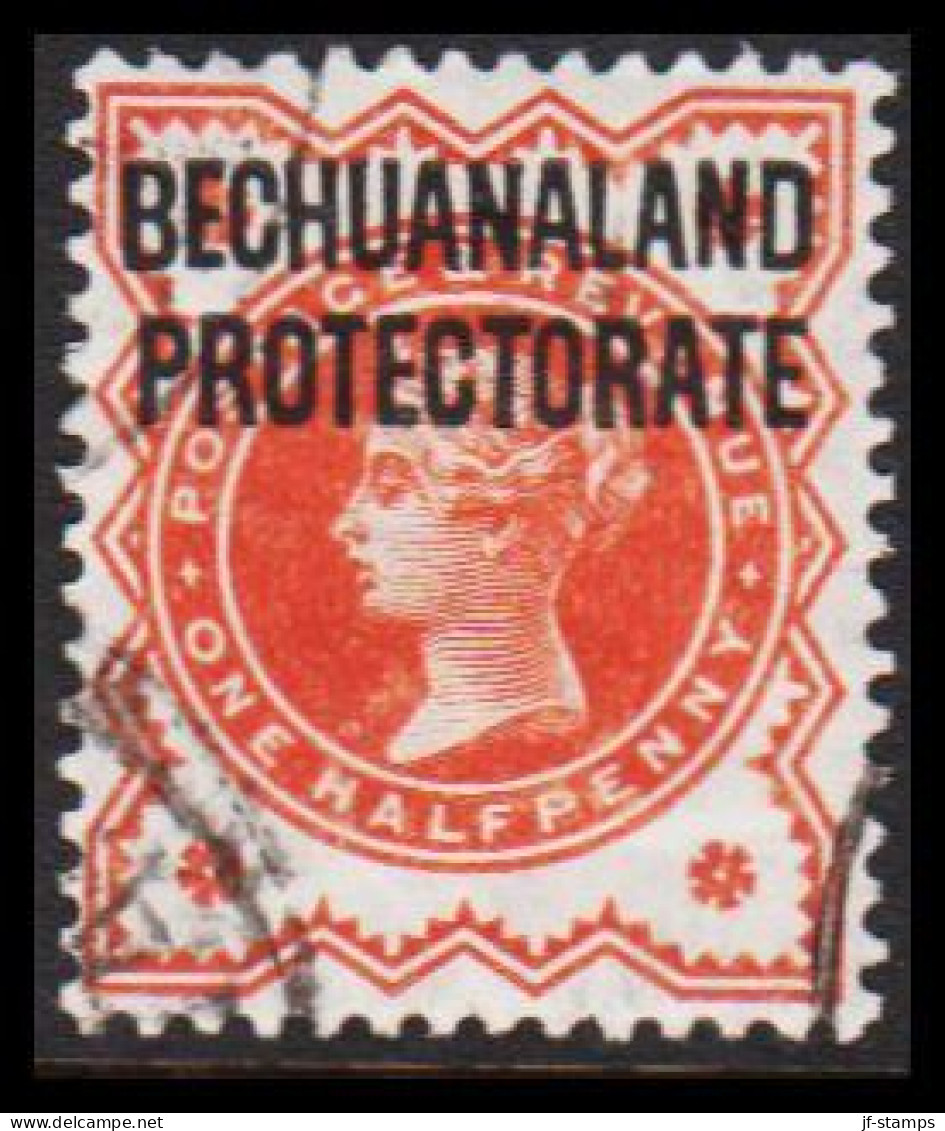 1897. BECHUANALAND. BECHUANALAND PROTECTORATE Overprint On ONE HALF PENNY Victoria.  (MICHEL 46) - JF538773 - 1885-1964 Bechuanaland Protettorato