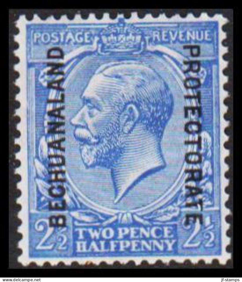 1913-1920. BECHUANALAND. BECHUANALAND PROTECTORATE Overprint On TWO PENCE HALFPENNY Georg V. H... (MICHEL 64) - JF538783 - 1885-1964 Bechuanaland Protectorate