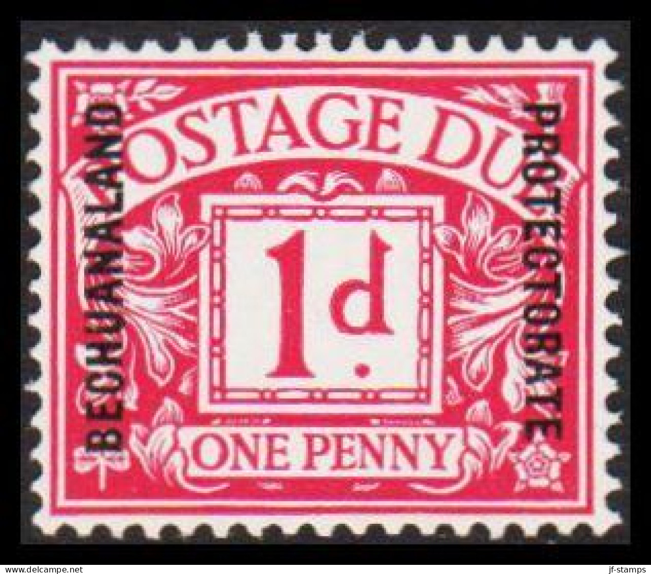 1926. BECHUANALAND PROTECTORATE. POSTAGE DUE 1 D Hinged. (MICHEL Porto 2) - JF538791 - 1885-1964 Protectoraat Van Bechuanaland