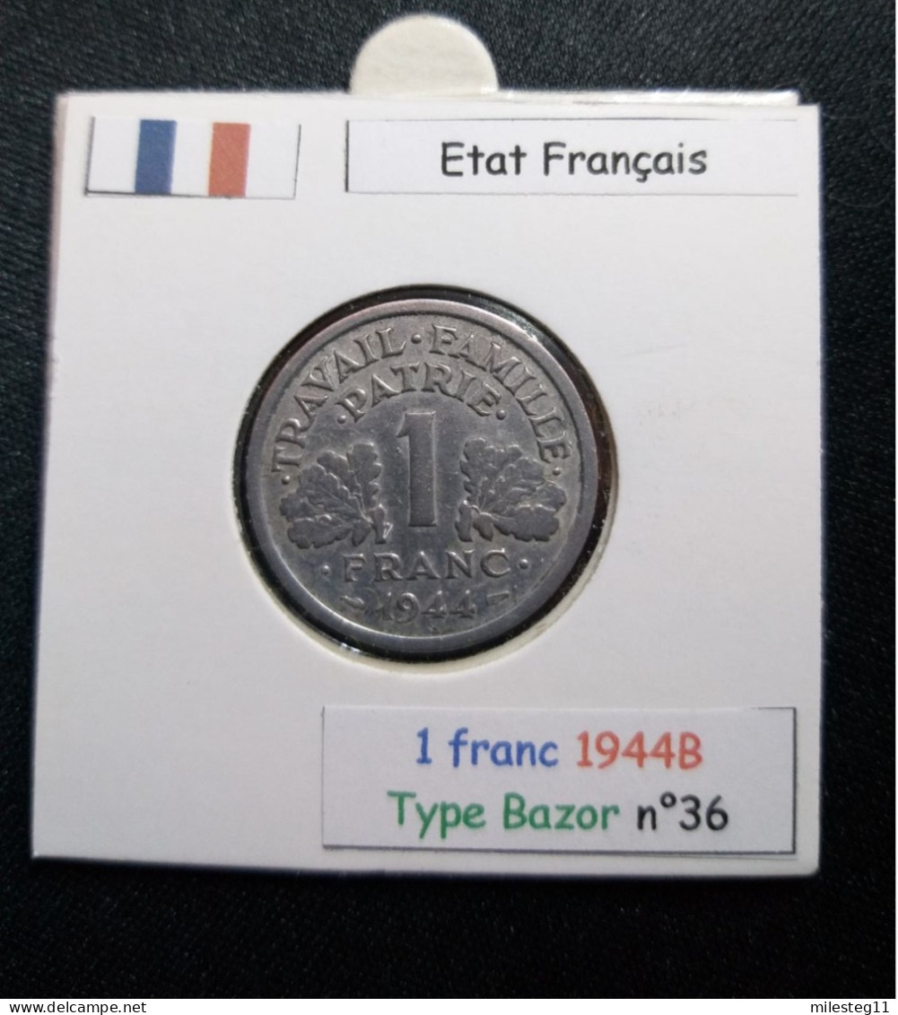 France 1944B 1 Franc Type Bazor (réf Gadoury N°471) - 1 Franc